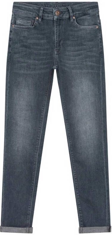 Indian Blue Jeans tapered fit jeans dark blue grey denim