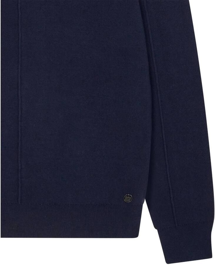 Indigold katoenen regular fit gebreide trui navy - Foto 2