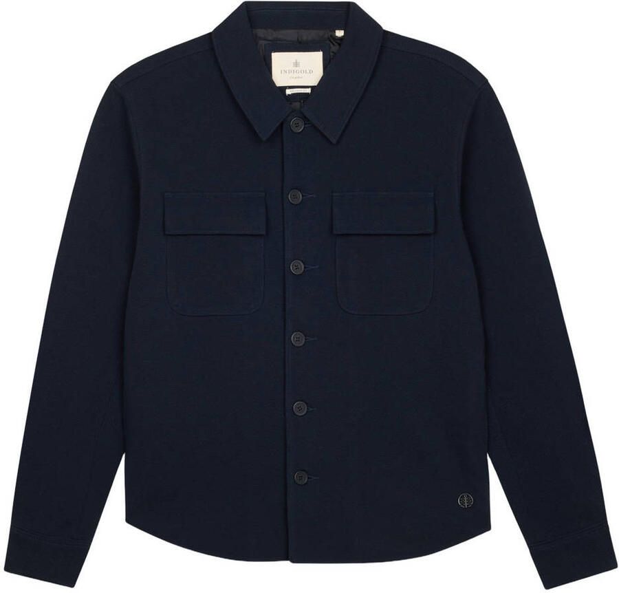 Indigold regular fit casual overhemd donkerblauw - Foto 2