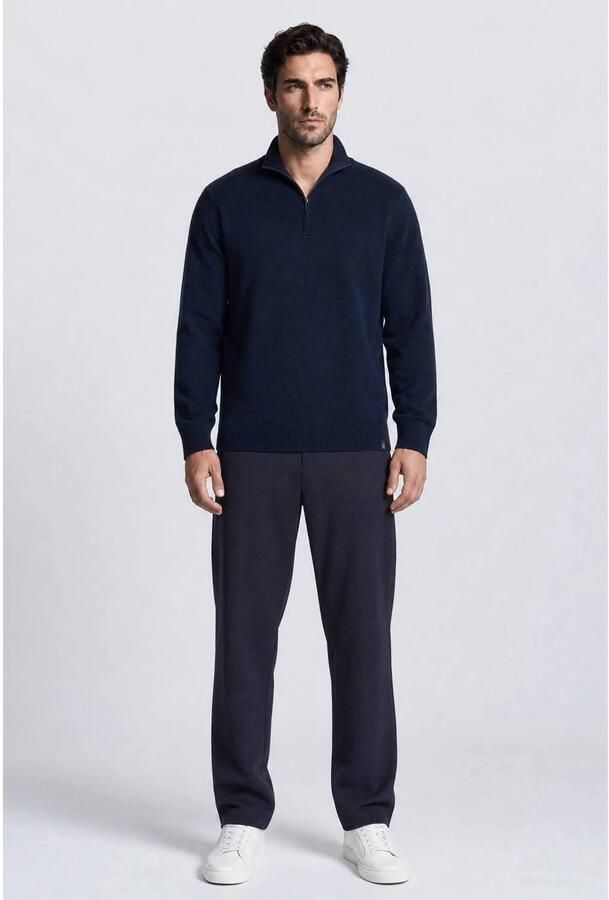 Indigold regular fit gebreide trui navy - Foto 3