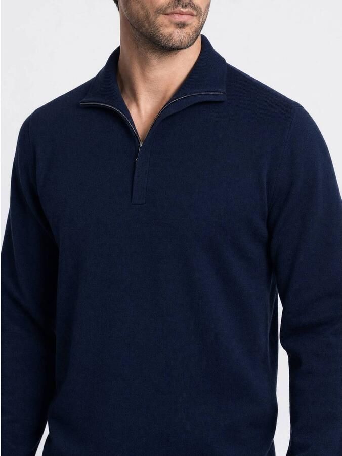 Indigold regular fit gebreide trui navy - Foto 2