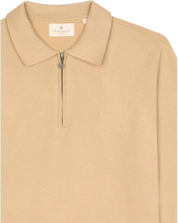Indigold regular fit trui beige - Foto 2