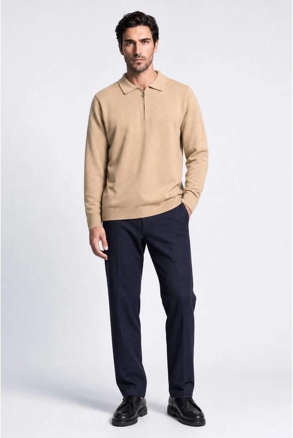 Indigold regular fit trui beige - Foto 3