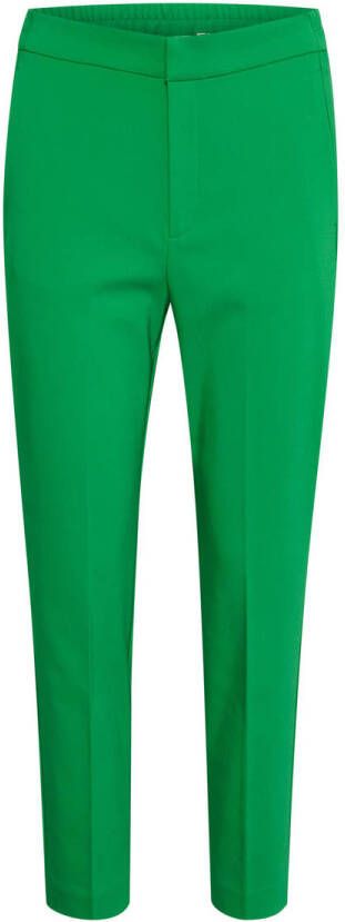 InWear Regular Fit Cropped Pak Broek Green Dames