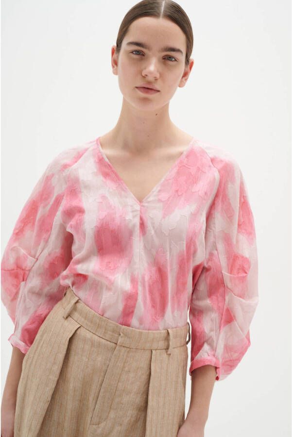 Inwear top DimitraIW met all over print roze