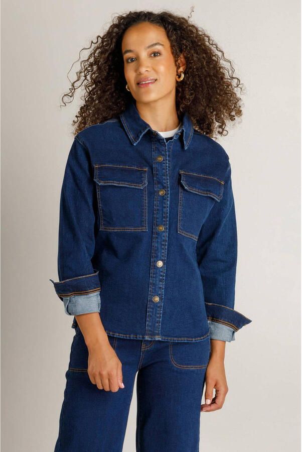Ivy Beau blouse donkerblauw