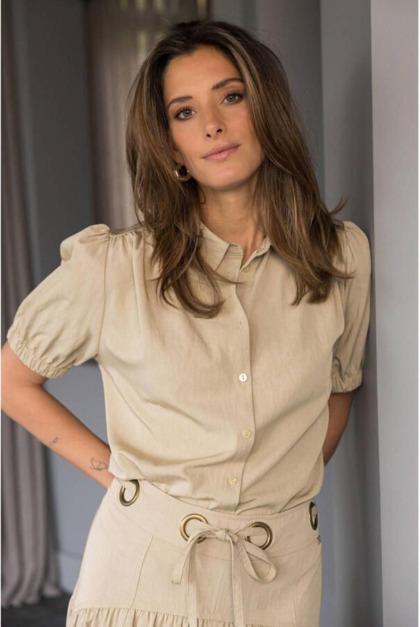 Ivy Beau blouse lichtkaki