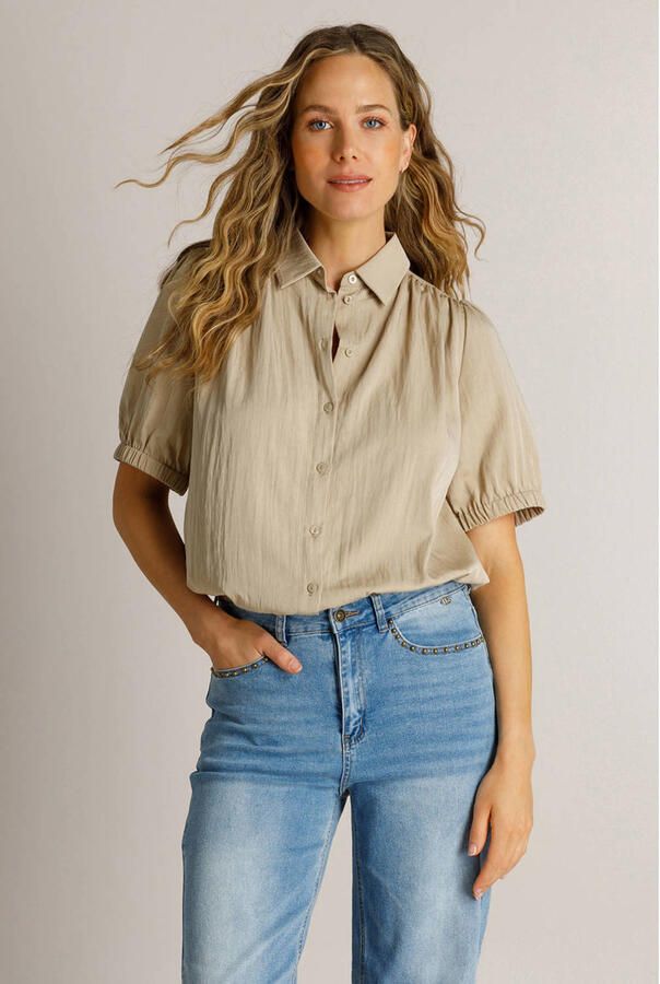 Ivy Beau blouse lichtkaki - Foto 3