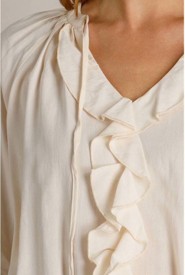 Ivy Beau blouse met broderie ecru - Foto 2