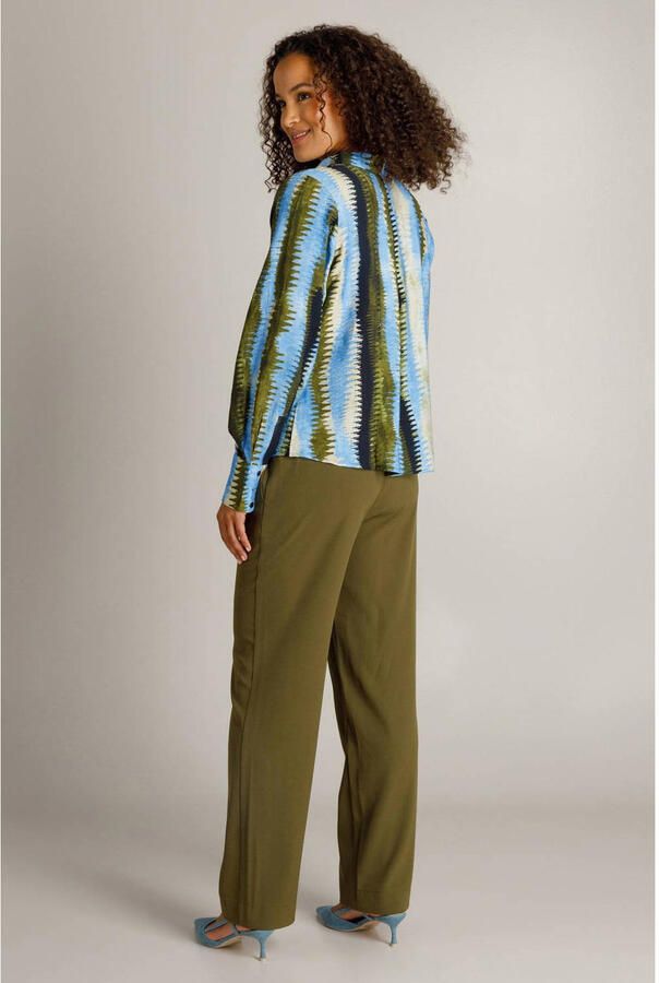 Ivy Beau blouse met print blauw - Foto 3