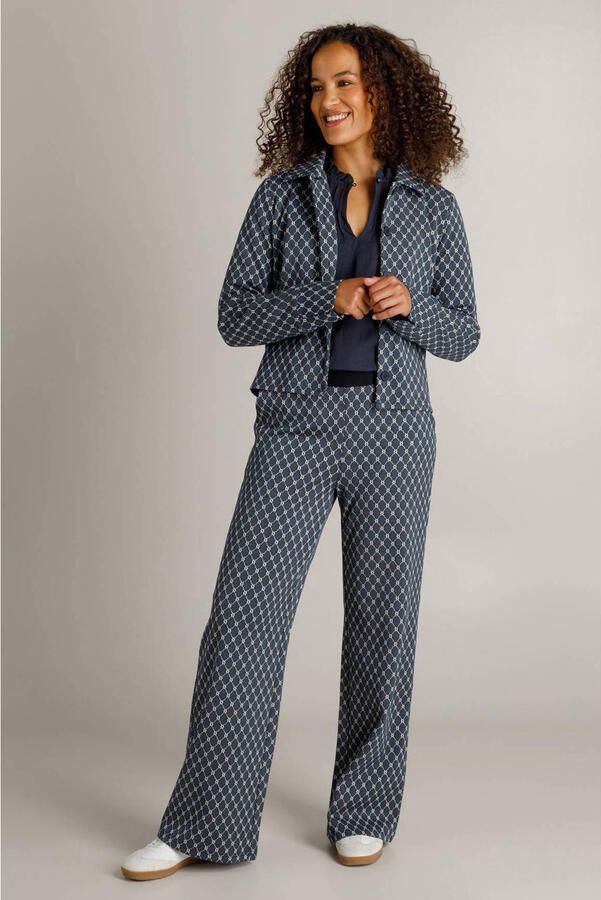 Ivy Beau blouse met print blauw - Foto 3