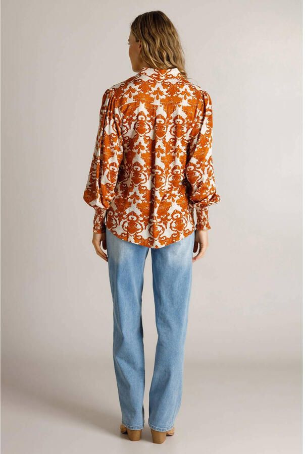 Ivy Beau blouse met print cognac - Foto 2
