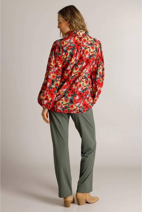 Ivy Beau blouse met print rood - Foto 2