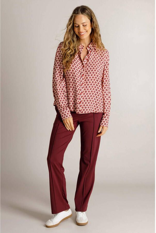 Ivy Beau blouse met print rood - Foto 2