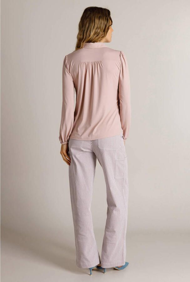 Ivy Beau travelstof blouse oudroze - Foto 2