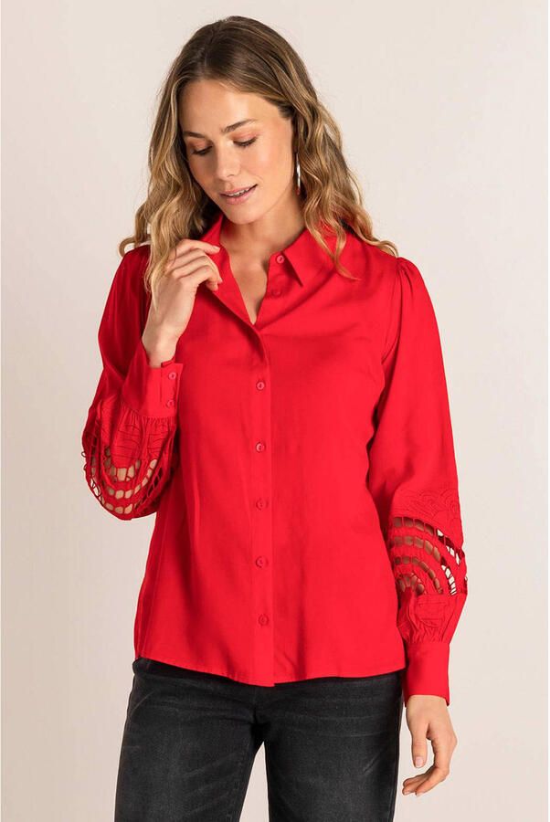 Ivy Beau blouse rood