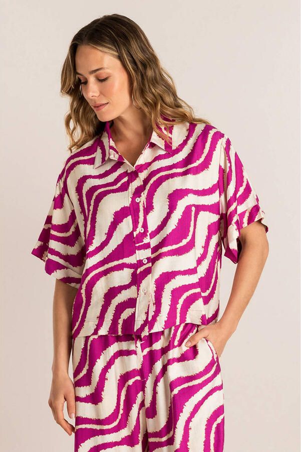 Ivy Beau blouse roze