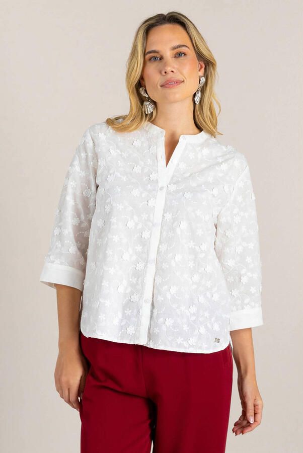 Ivy Beau blouse wit broderie