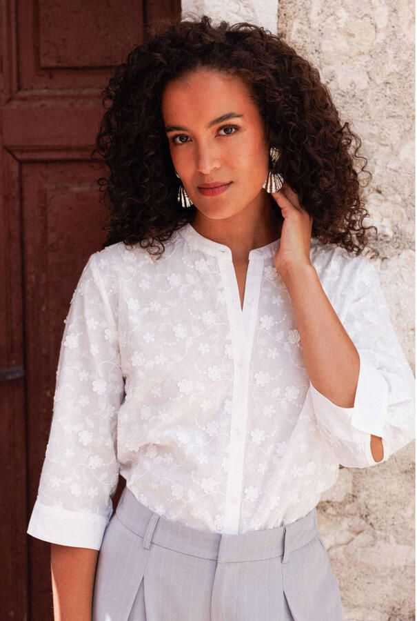 Ivy Beau blouse wit broderie - Foto 2