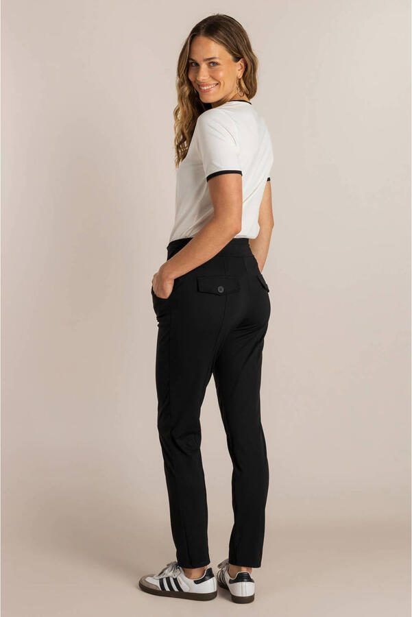Ivy Beau casual broek travelstof zwart - Foto 2