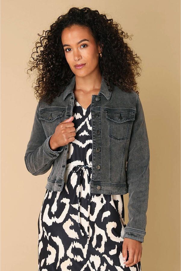Ivy Beau denim spijkerjas grey denim