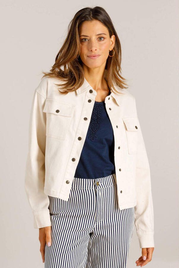 Ivy Beau denim spijkerjas wit