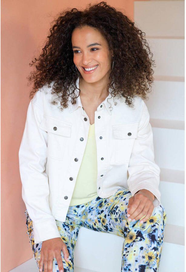 Ivy Beau denim spijkerjas wit - Foto 2