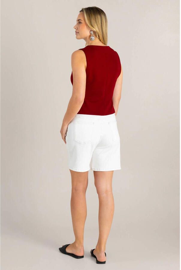 Ivy Beau denim straight regular waist short wit - Foto 2