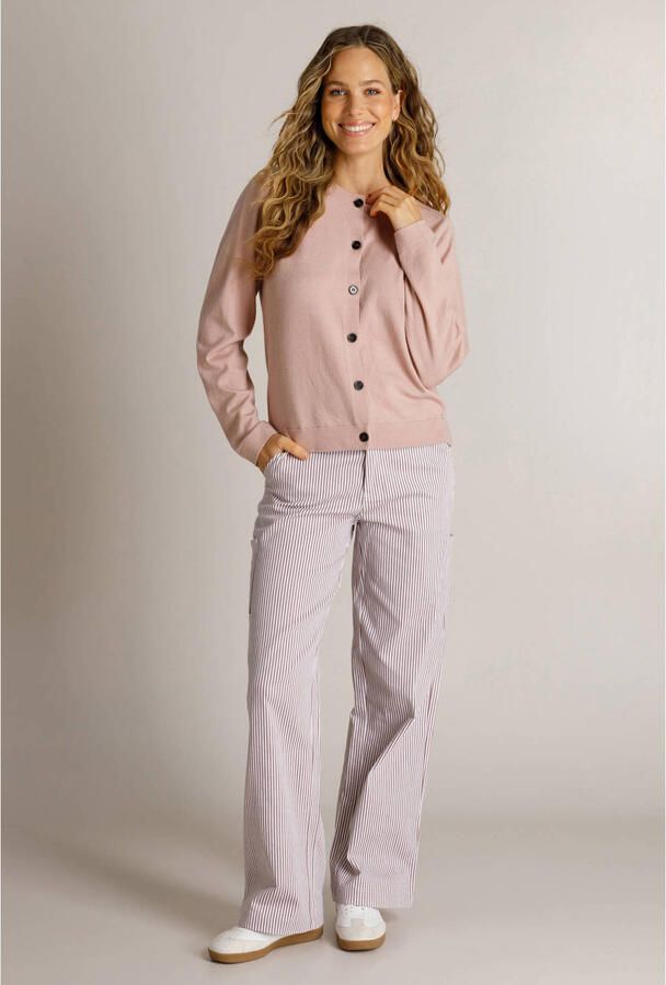 Ivy Beau gebreid vest oudroze - Foto 3