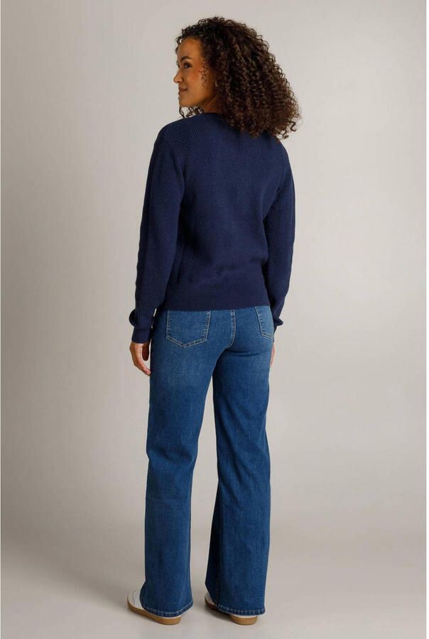 Ivy Beau gebreide trui donkerblauw - Foto 2