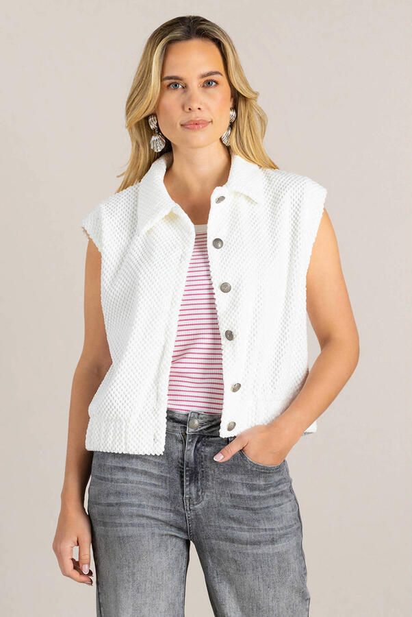 Ivy Beau gilet wit