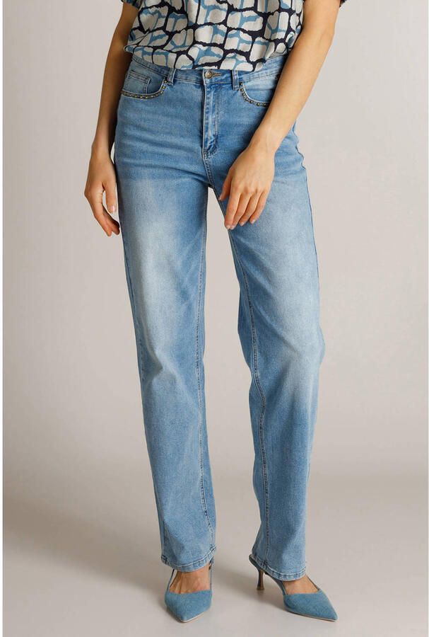 Ivy Beau high waist mom jeans lichtblauw