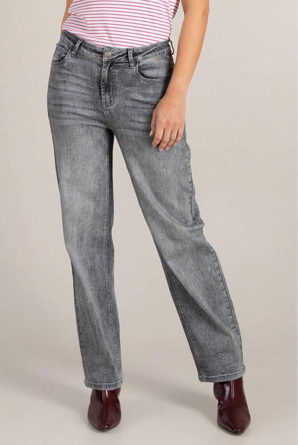 Ivy Beau high waist mom jeans grey denim