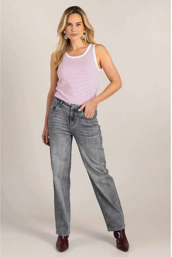 Ivy Beau high waist mom jeans grey denim - Foto 2