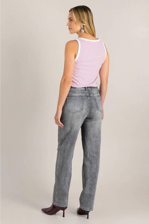 Ivy Beau high waist mom jeans grey denim - Foto 3