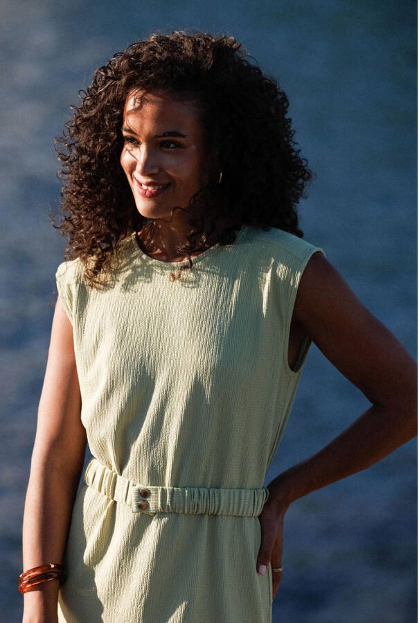 Ivy Beau jersey jurk lichtgroen
