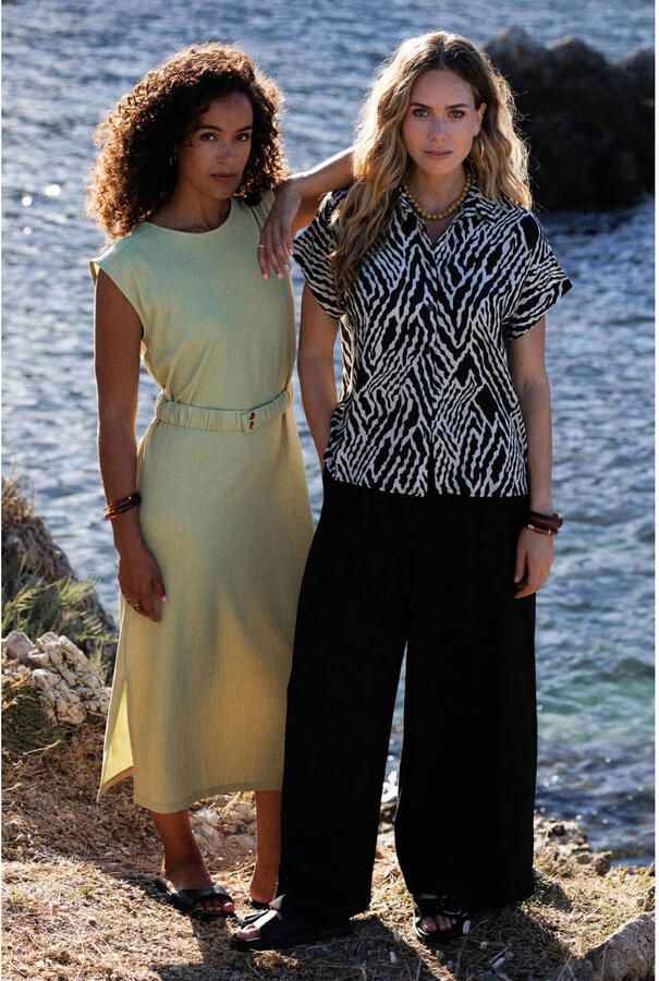 Ivy Beau jersey jurk lichtgroen - Foto 2