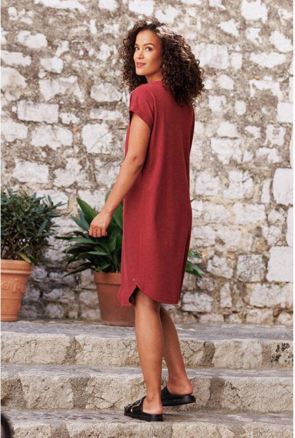 Ivy Beau jersey zomerjurk rood - Foto 2