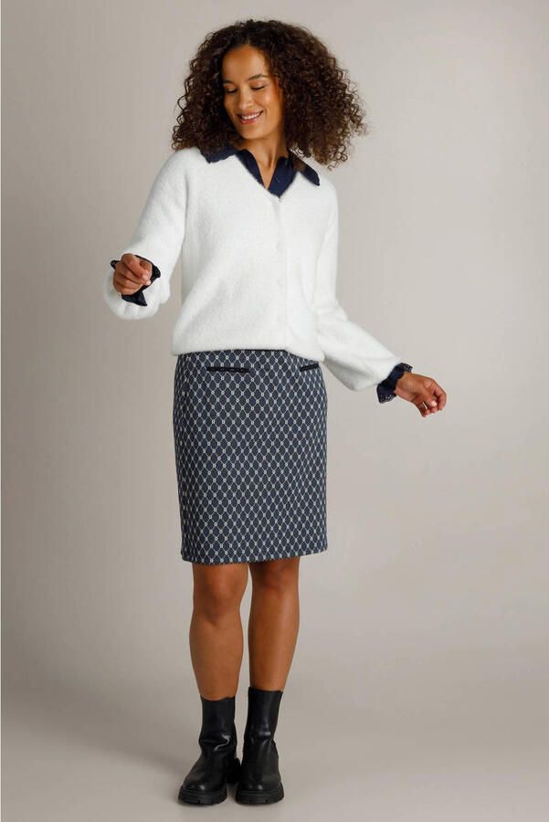 Ivy Beau korte rok met print blauw - Foto 2