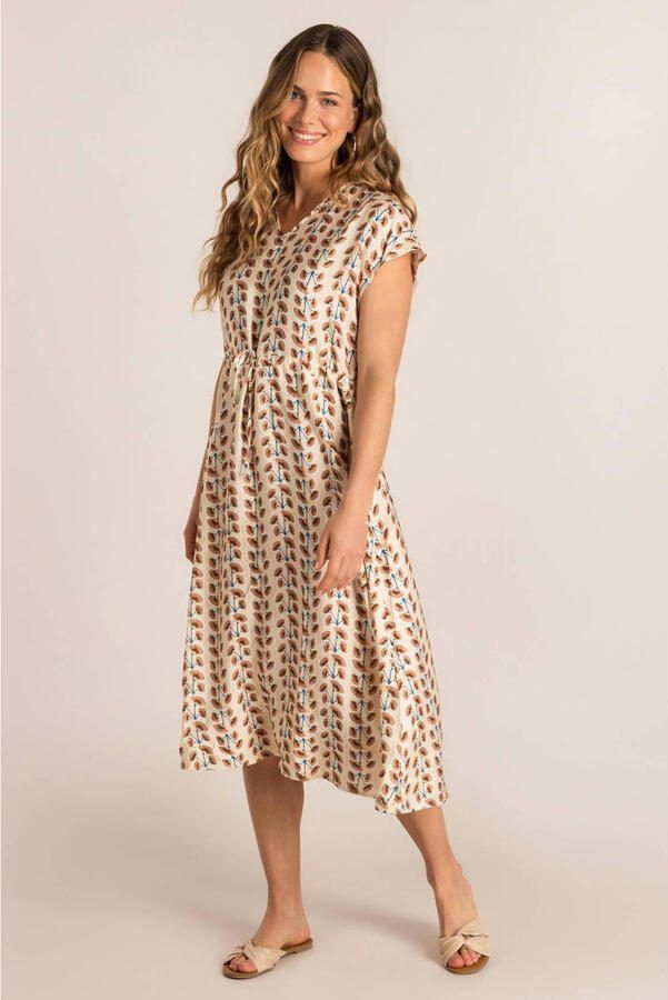 Ivy Beau midi jurk ecru