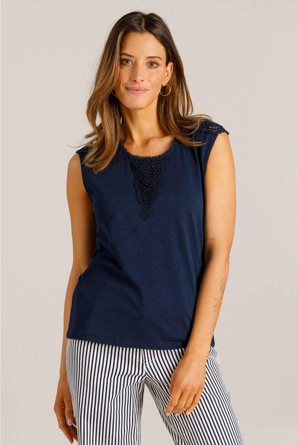 Ivy Beau mouwloze top donkerblauw