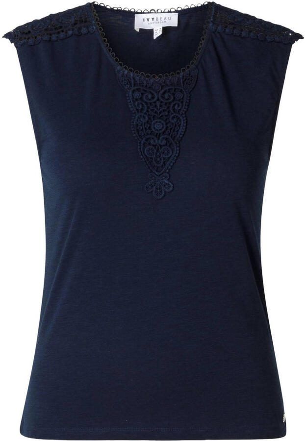 Ivy Beau mouwloze top donkerblauw - Foto 2