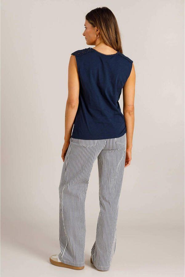 Ivy Beau mouwloze top donkerblauw - Foto 3