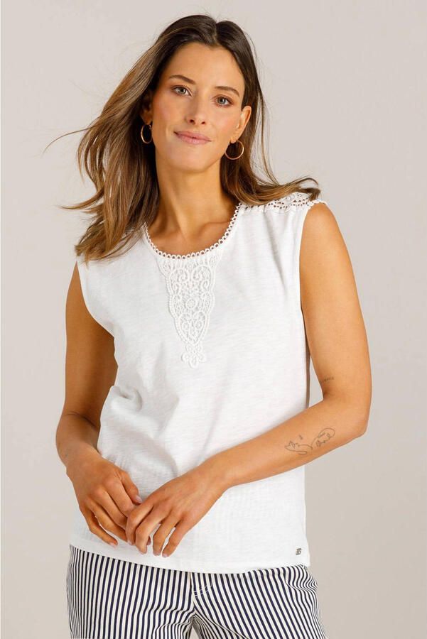 Ivy Beau mouwloze top wit