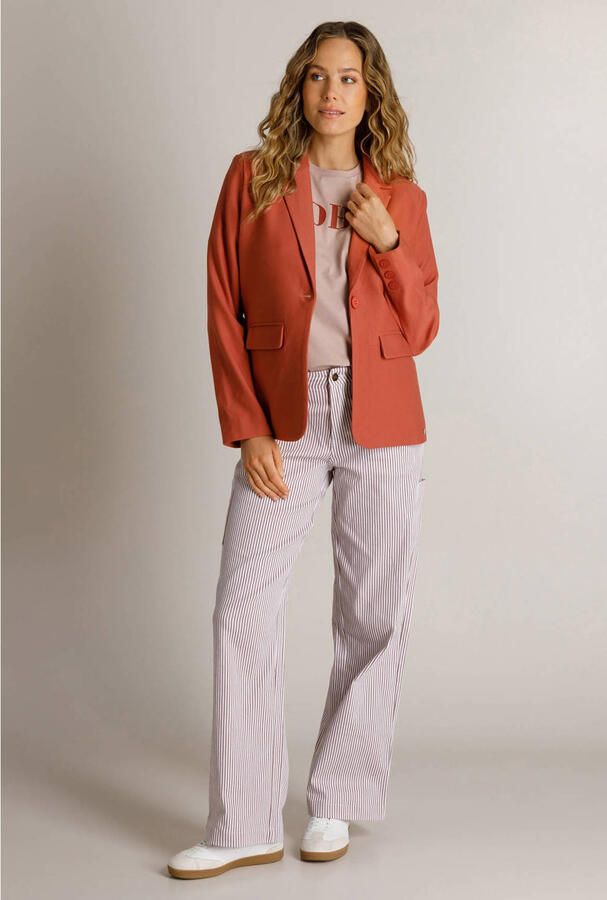 Ivy Beau regular blazer koraalrood - Foto 2