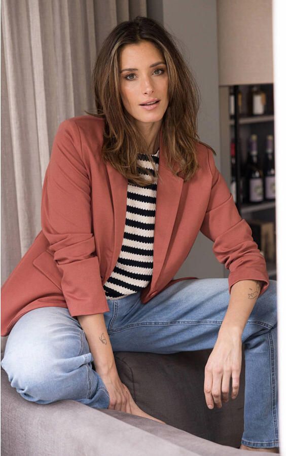 Ivy Beau regular blazer koraalrood - Foto 3