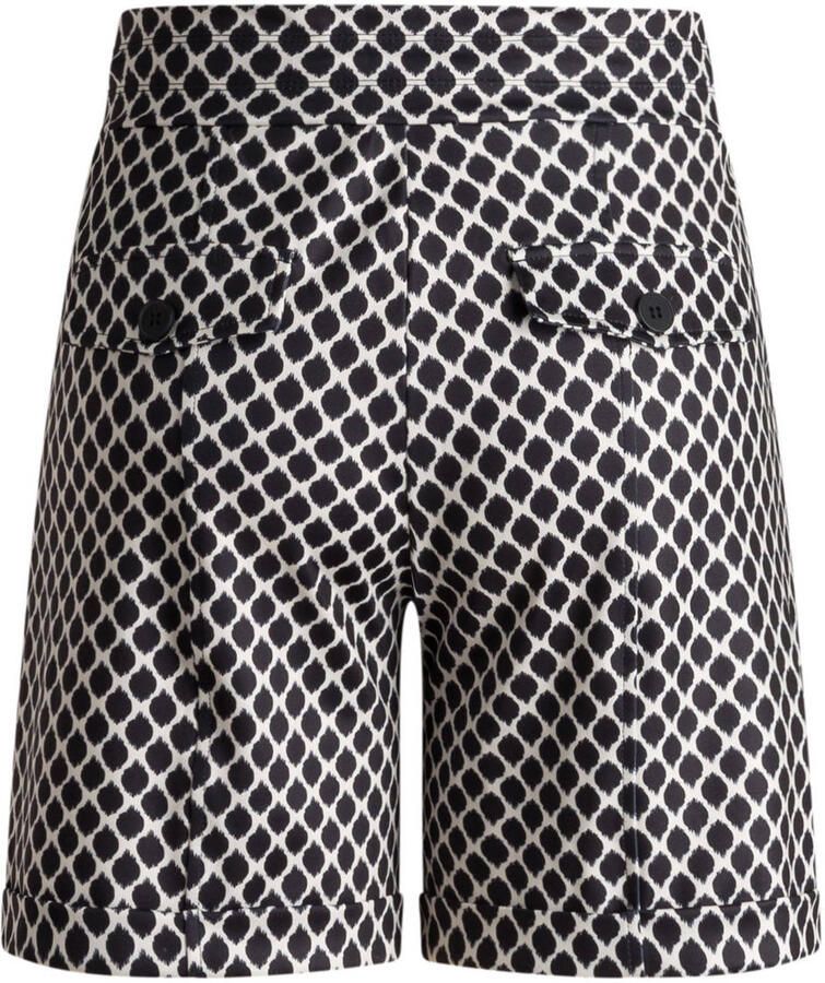 Ivy Beau slim regular waist bermuda short zwart - Foto 2