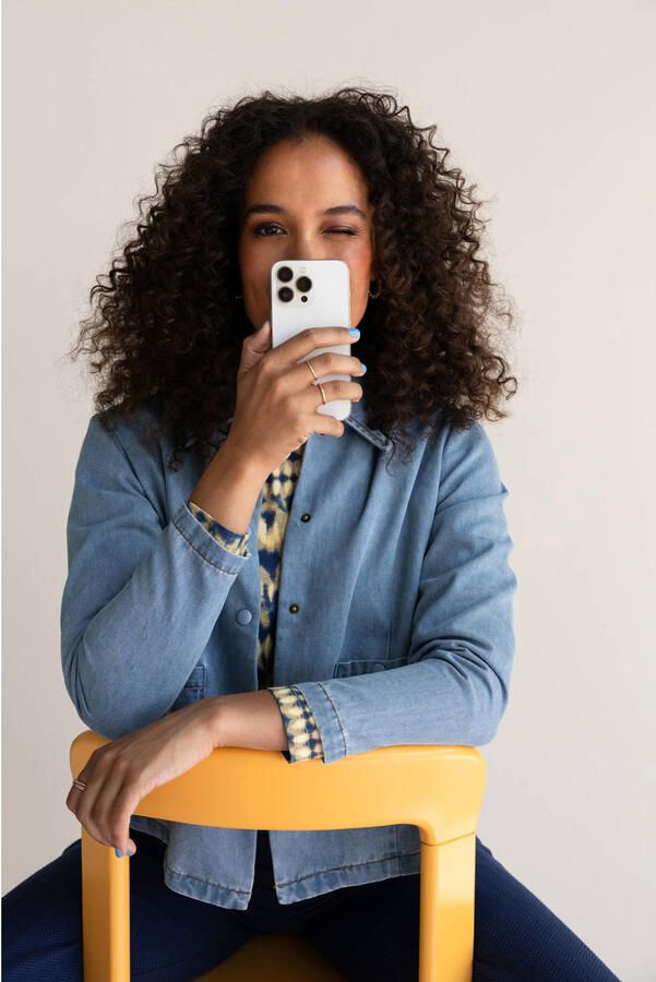 Ivy Beau spijkerjas medium blue denim