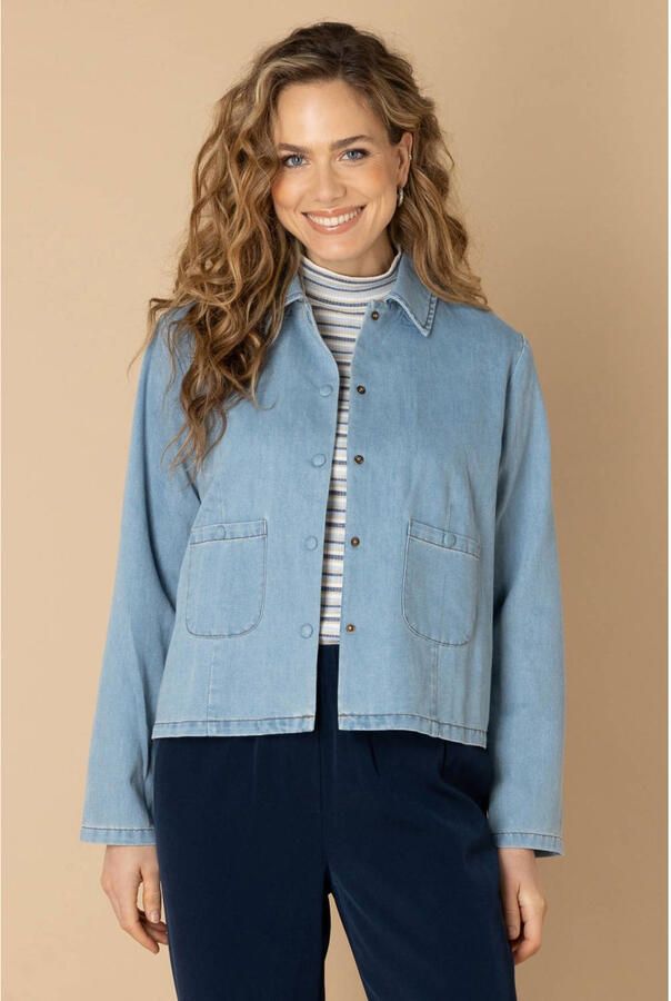 Ivy Beau spijkerjas medium blue denim - Foto 2