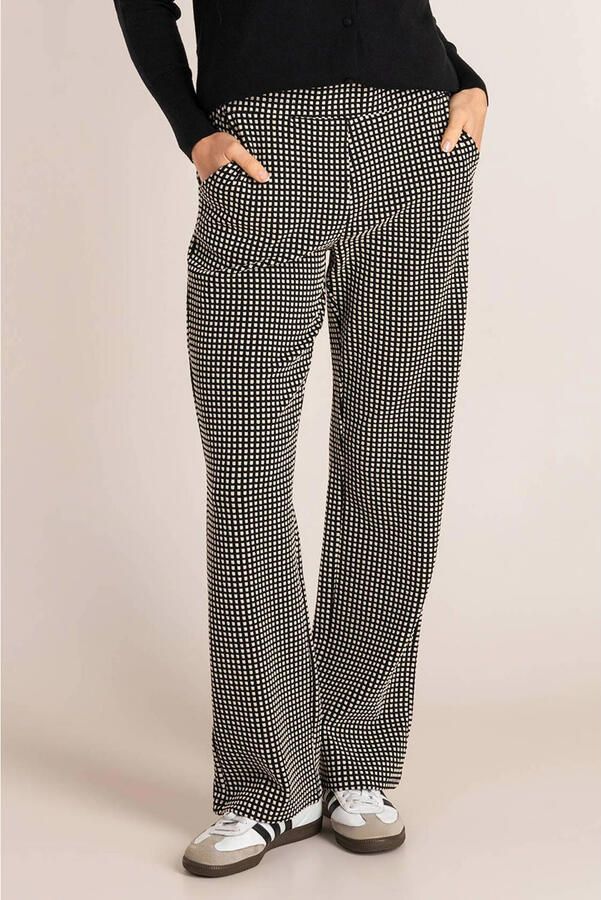 Ivy Beau straight broek zwart